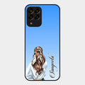Styles Girl Customize Name Glass Case For Samsung Galaxy M33 5G