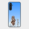 Styles Girl Customize Name Glass Case For Samsung Galaxy M35 5G
