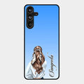 Styles Girl Customize Name Glass Case For Samsung Galaxy M55 5G