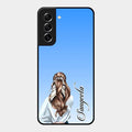 Styles Girl Customize Name Glass Case For Samsung Galaxy S21 Fe 5G