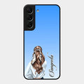 Styles Girl Customize Name Glass Case For Samsung Galaxy S22 5G