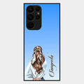 Styles Girl Customize Name Glass Case For Samsung Galaxy S22 Ultra 5G