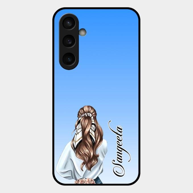 Styles Girl Customize Name Glass Case For Samsung Galaxy S23 Fe 5G