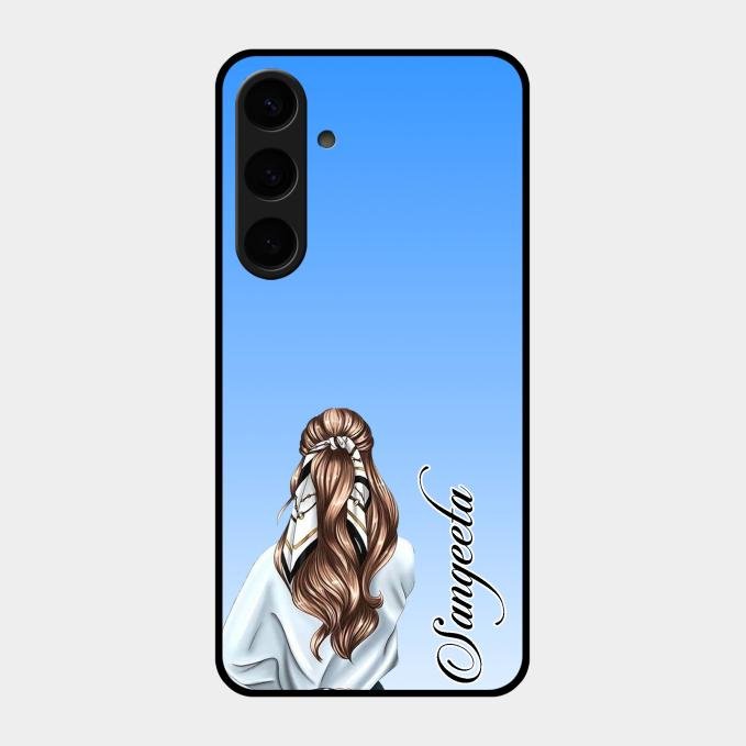 Styles Girl Customize Name Glass Case For Samsung Galaxy S24 Plus 5G