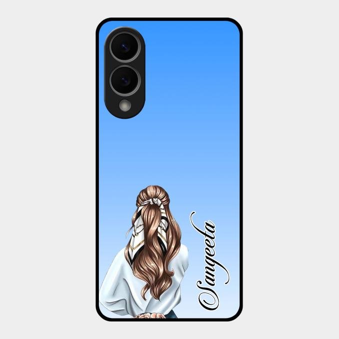 Styles Girl Customize Name Glass Case For Samsung Galaxy S25 Edge 5G
