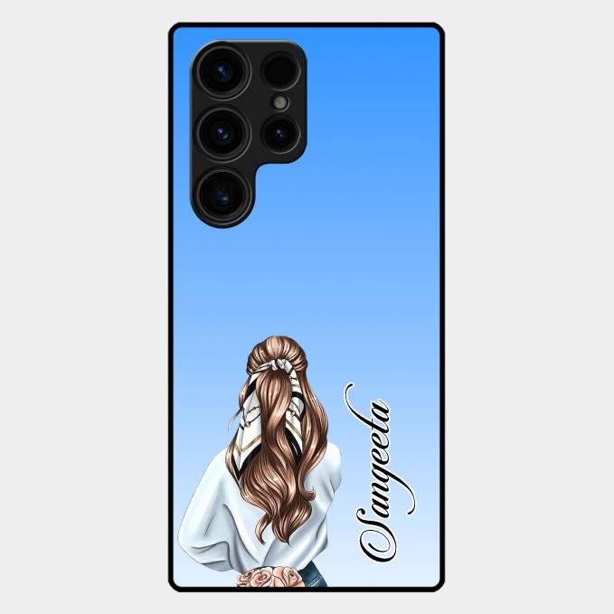 Styles Girl Customize Name Glass Case For Samsung Galaxy S26 Ultra 5G
