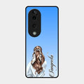 Styles Girl Customize Name Glass Case For Vivo T3 Ultra