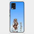 Styles Girl Customize Name Glass Case For Vivo V20 Pro 5G