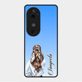 Styles Girl Customize Name Glass Case For Vivo V40 5G