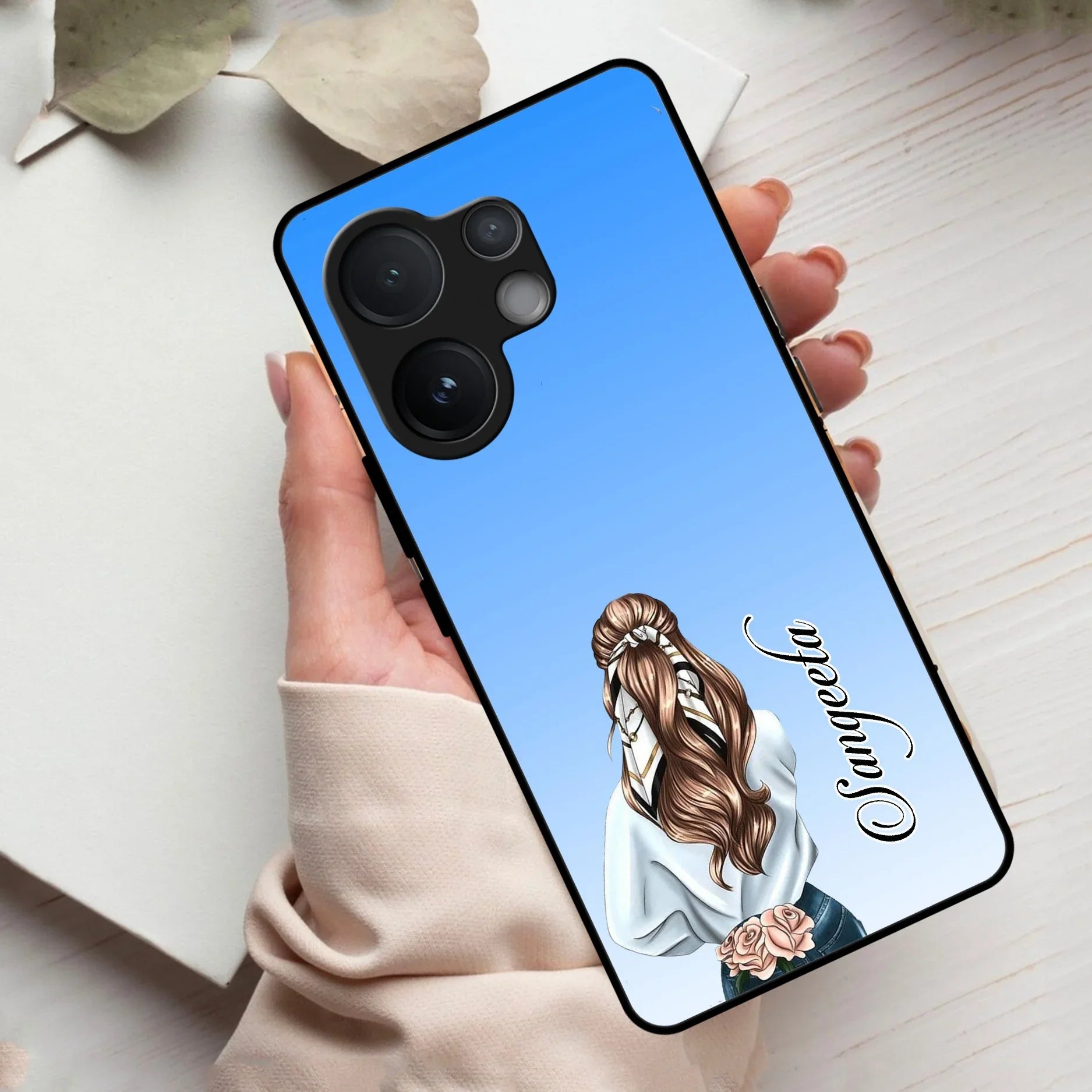 Styles Girl Customize Name Glass Case For Vivo - ShopOnCliQ