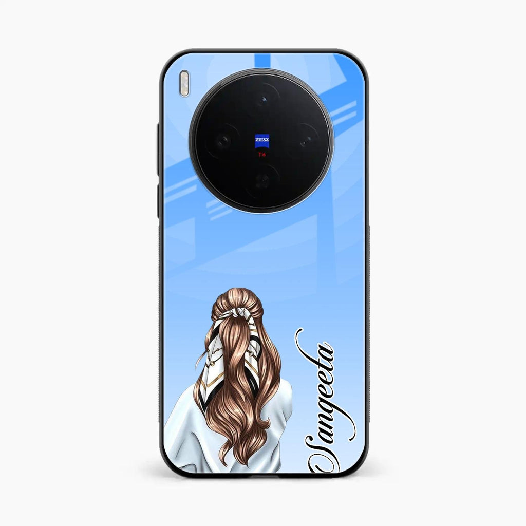 Styles Girl Customize Name Glass Case For Vivo X300 5G