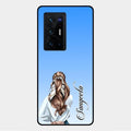 Styles Girl Customize Name Glass Case For Vivo X70 Pro Plus 5G