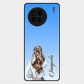Styles Girl Customize Name Glass Case For Vivo X90 5G