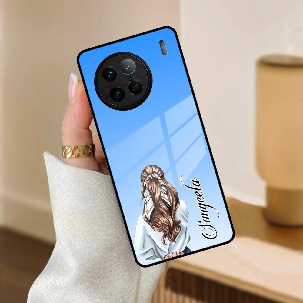 Styles Girl Customize Name Glass Case For iQOO - ShopOnCliQ
