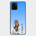 Styles Girl Customize Name Glass Case For Vivo Y01