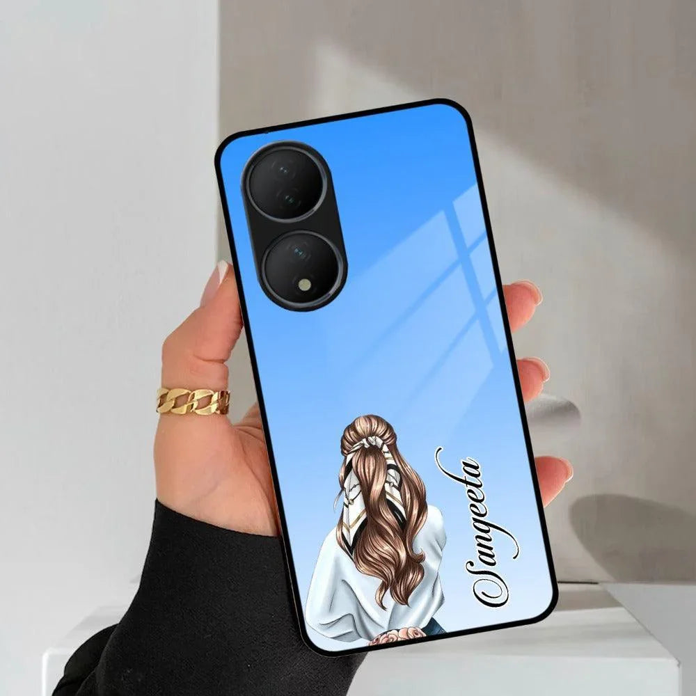 Styles Girl Customize Name Glass Case For Vivo - ShopOnCliQ