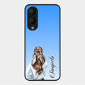 Styles Girl Customize Name Glass Case For Vivo Y17S