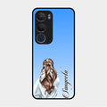 Styles Girl Customize Name Glass Case For Vivo Y29 5G