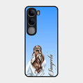 Styles Girl Customize Name Glass Case For Vivo Y300 5G