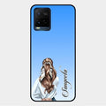 Styles Girl Customize Name Glass Case For Vivo Y33T