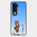 Styles Girl Customize Name Glass Case For Vivo Y400 5G