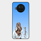 Styles Girl Customize Name Glass Case For Xiaomi Mi 10I 5G