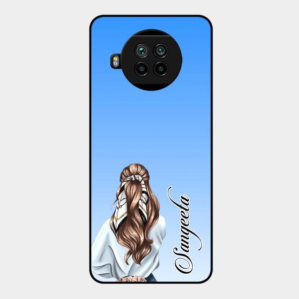 Styles Girl Customize Name Glass Case For Xiaomi Mi 10I 5G