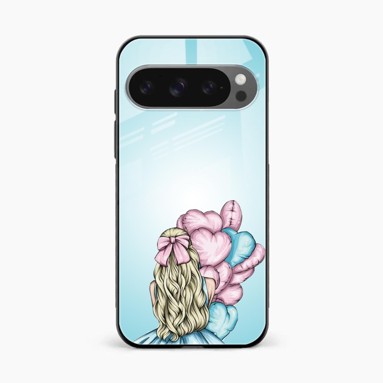Styles Girl With Balloon Glass Case For Google Pixel 10 Pro