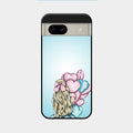 Styles Girl With Balloon Glass Case For Google Pixel 8A 5G