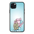 Styles Girl With Balloon Glass Case For iPhone 14