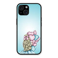 Styles Girl With Balloon Glass Case For iPhone 15 Plus