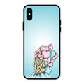 Styles Girl With Balloon Glass Case For iPhone XS