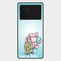 Styles Girl With Balloon Glass Case For Iqoo 9 Pro 5G