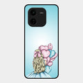 Styles Girl With Balloon Glass Case For Iqoo Z9X 5G