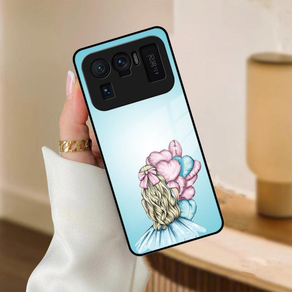 Styles Girl With Balloon Glass Case For Redmi/Xiaomi - ShopOnCliQ
