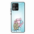 Styles Girl With Balloon Glass Case For Motorola Edge 40 5G