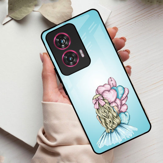 Styles Girl With Balloon Glass Case For iPhone - ShopOnCliQ