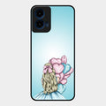 Styles Girl With Balloon Glass Case For Motorola G45 5G