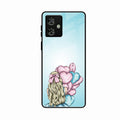 Styles Girl With Balloon Glass Case For Motorola G64 5G