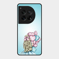 Styles Girl With Balloon Glass Case For Oneplus 12 5G