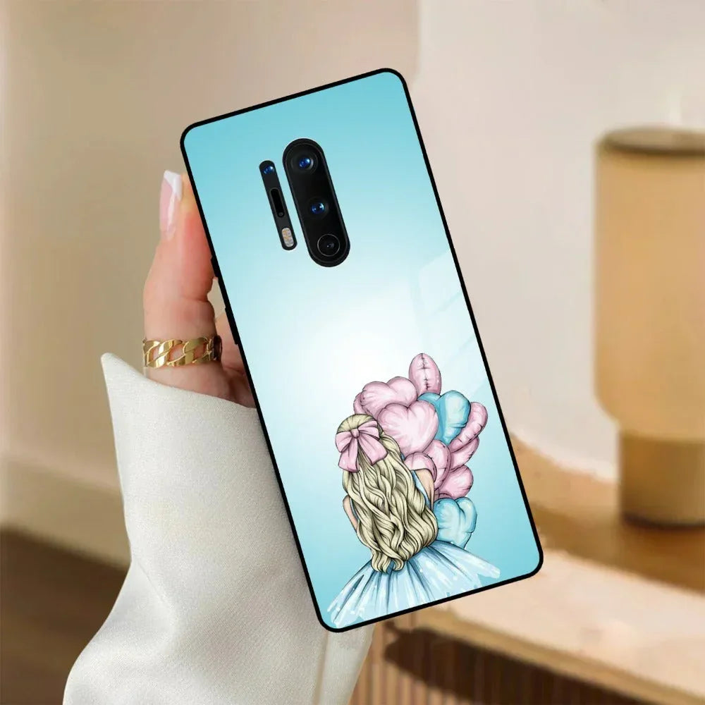 Styles Girl With Balloon Glass Case For Oneplus - ShopOnCliQ