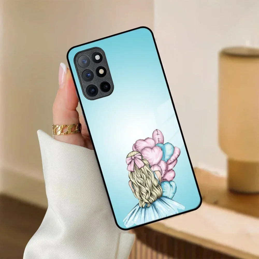 Styles Girl With Balloon Glass Case For Oneplus - ShopOnCliQ