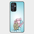 Styles Girl With Balloon Glass Case For Oneplus 9 5G