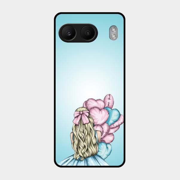 Styles Girl With Balloon Glass Case For Oneplus Nord 4 5G