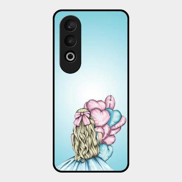 Styles Girl With Balloon Glass Case For Oneplus Nord Ce 4 5G