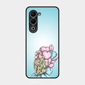 Styles Girl With Balloon Glass Case For Oppo A5 5G