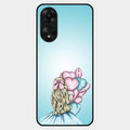 Styles Girl With Balloon Glass Case For Oppo A78 5G