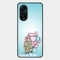 Styles Girl With Balloon Glass Case For Oppo F23 5G