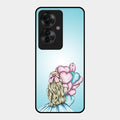 Styles Girl With Balloon Glass Case For Oppo F25 Pro 5G