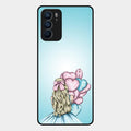 Styles Girl With Balloon Glass Case For Oppo Reno 6 5G